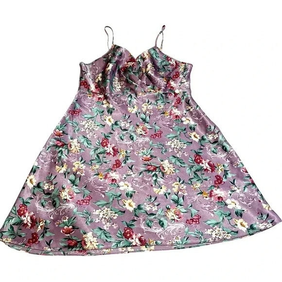 Other - Vintage 90’s purple floral slip dress with a gorgeous floral pattern